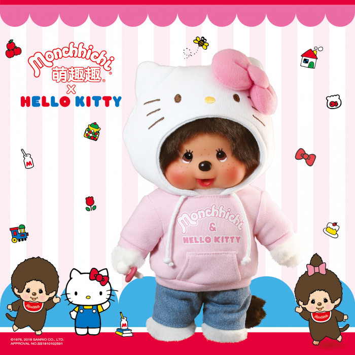 monchichi hello kitty