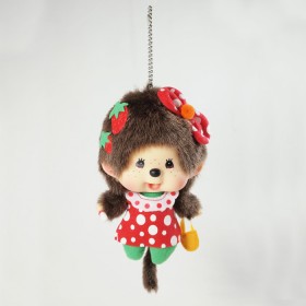 Monchhichi 大頭草莓女孩 掛件