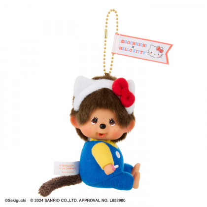 A Monchhichi x Hello Kitty Monchhichi大頭掛件 SS號