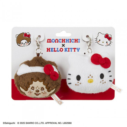 Monchhichi x Hello Kitty 毛絨掛飾套裝