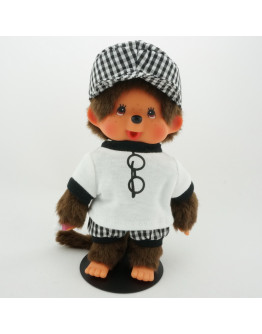 Monchhichi 方格帽子男孩