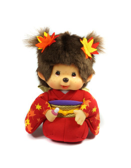 Monchhichi 楓葉和服跪姿女孩