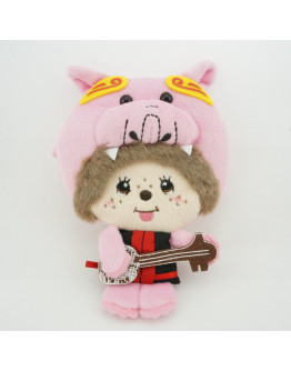 Monchhichi 沖繩粉紅石獅男孩零錢包