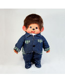 Monchhichi 格仔服裝男孩(綠色)(中型)