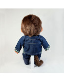Monchhichi 格仔服裝男孩(綠色)(中型)