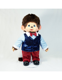 Monchhichi 盛裝男孩(藍色)(45cm)
