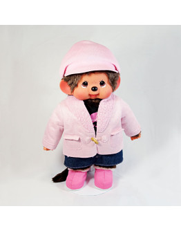 Monchhichi 外套女孩(粉色)(大型)