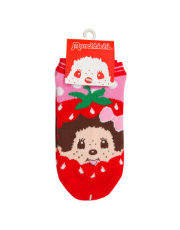 Monchhichi 士多啤梨船襪