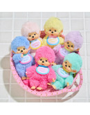 Monchhichi 色彩系列藍色掛件