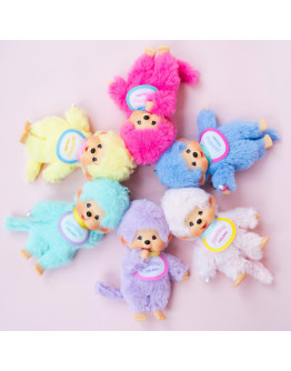 Monchhichi 色彩系列藍色掛件