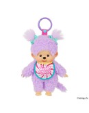 Monchhichi 棒棒糖女孩紫色掛件