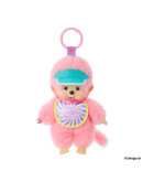 Monchhichi 棒棒糖粉紅色男孩掛件