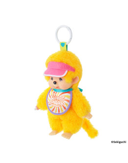 Monchhichi 棒棒糖橙色男孩掛件