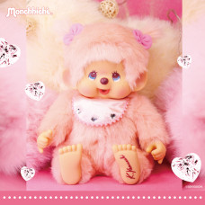 Monchhichi 設計師粉紅色特別版女孩 (45cm)
