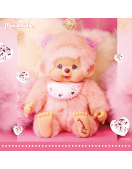 Monchhichi 設計師粉紅色特別版女孩 (45cm)