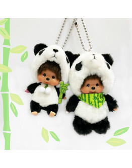 Monchhichi 熊貓掛件 坐款