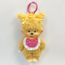 Monchhichi 金色雙辮女孩掛件