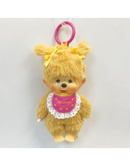 Monchhichi 金色雙辮女孩掛件