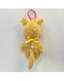 Monchhichi 金色雙辮女孩掛件