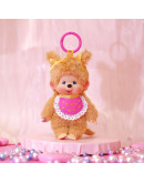 Monchhichi 金色雙辮女孩掛件