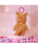 Monchhichi 金色雙辮女孩掛件