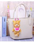 Monchhichi 金色雙辮女孩掛件