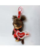 Monchhichi 心形唇印女孩掛件