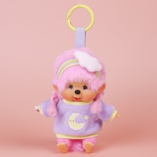 Monchhichi糖果粉色坐款女孩掛件