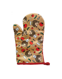 Monchhichi 卡其色隔熱手套