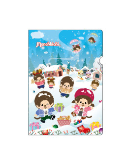 Monchhichi A4 資料夾冬天主題