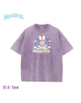 Monchhichi T恤 宇宙兔 紫色款