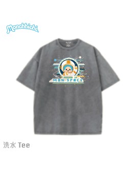 Monchhichi T恤 宇宙兔 灰色款