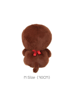 Monchhichi 坐款毛絨系列男孩 (中型)