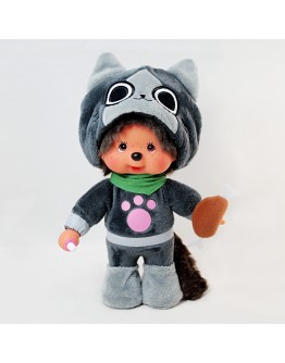Monchhichi x Monster Hunter 灰色艾露貓