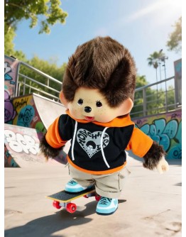 Monchhichi 滑板潮流男孩 M號