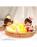 Monchhichi 鳳梨包女孩大頭掛件