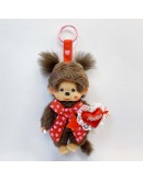 Monchhichi 心形唇印女孩掛件